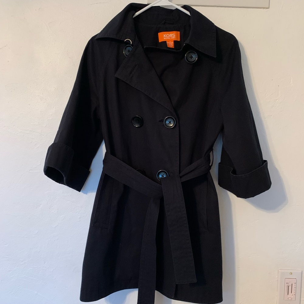 Michael Kors double breasted rain jacket
